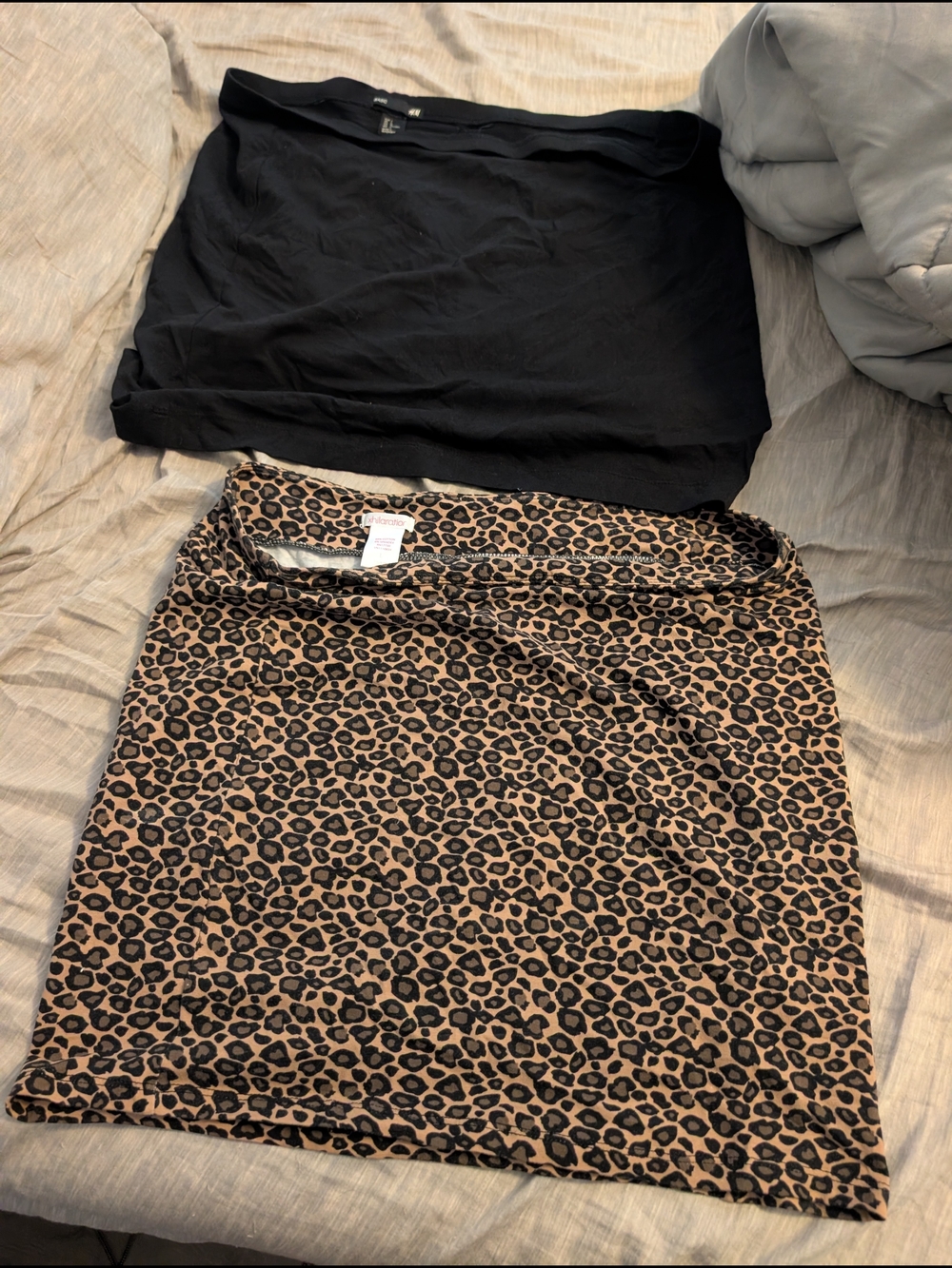 Xhilaration Reversible Mini Skirt in Leopard Print and Black